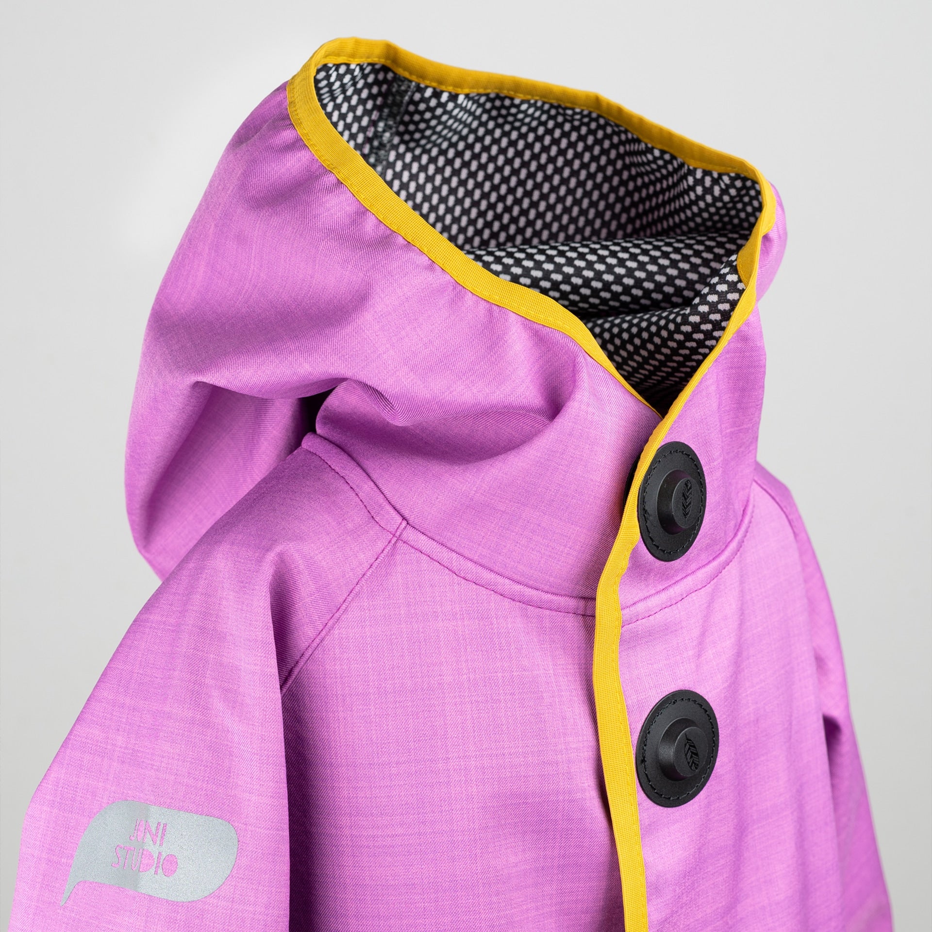 Magnetische Wetterhelden Kinderjacke „Tulpe“ – Kapuze im Detail
