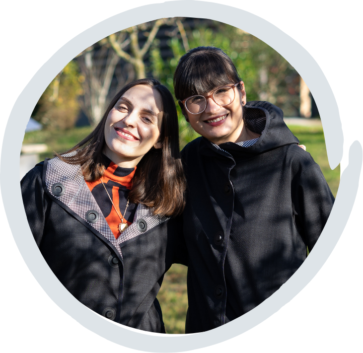 Marie Albrecht und Christin Boczek-Wellmann, die Gründerinnen von Joni Studio
